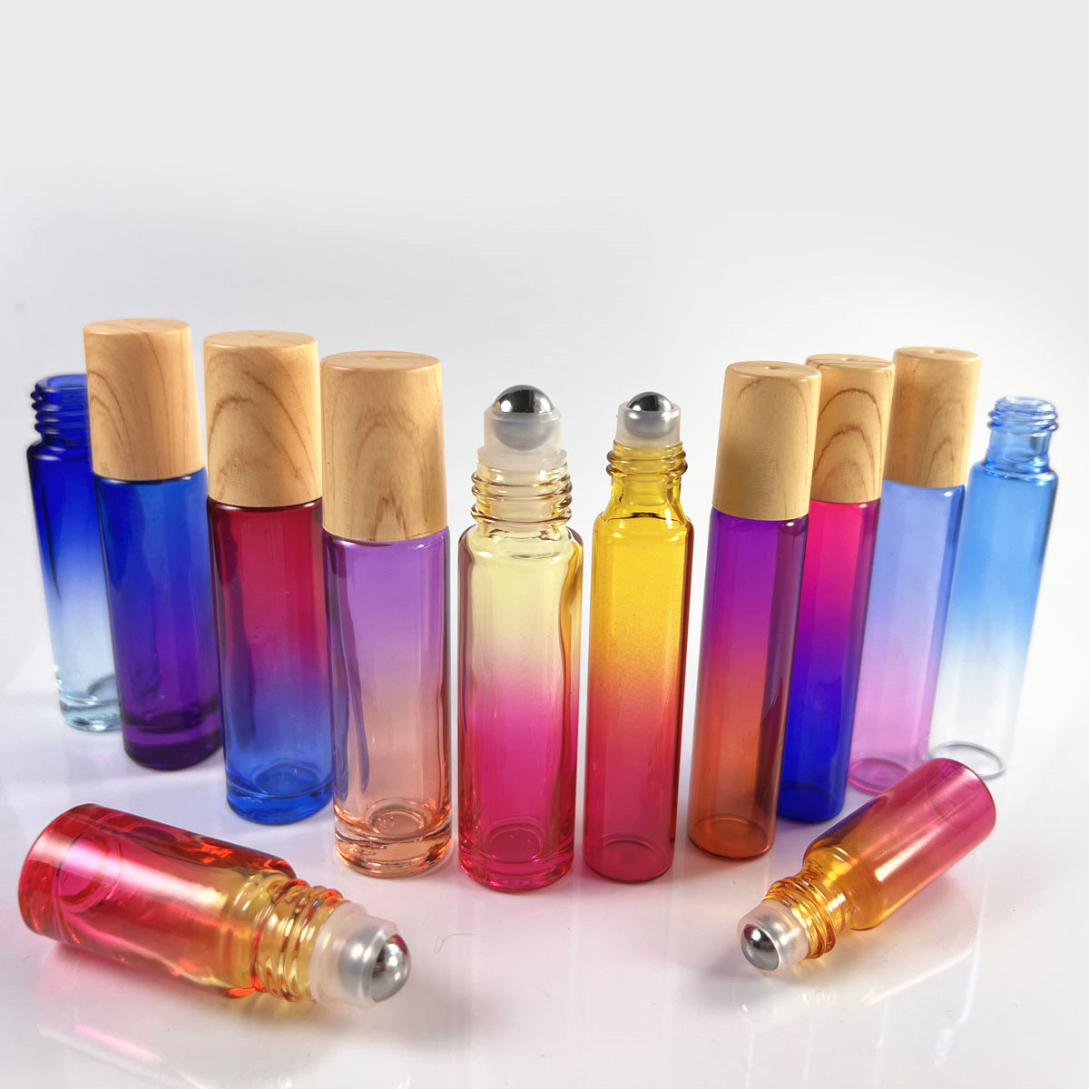 5X 10X Empty Glass Roll on Bot - Perfume Fragrance Ingredients recensione e prezzo