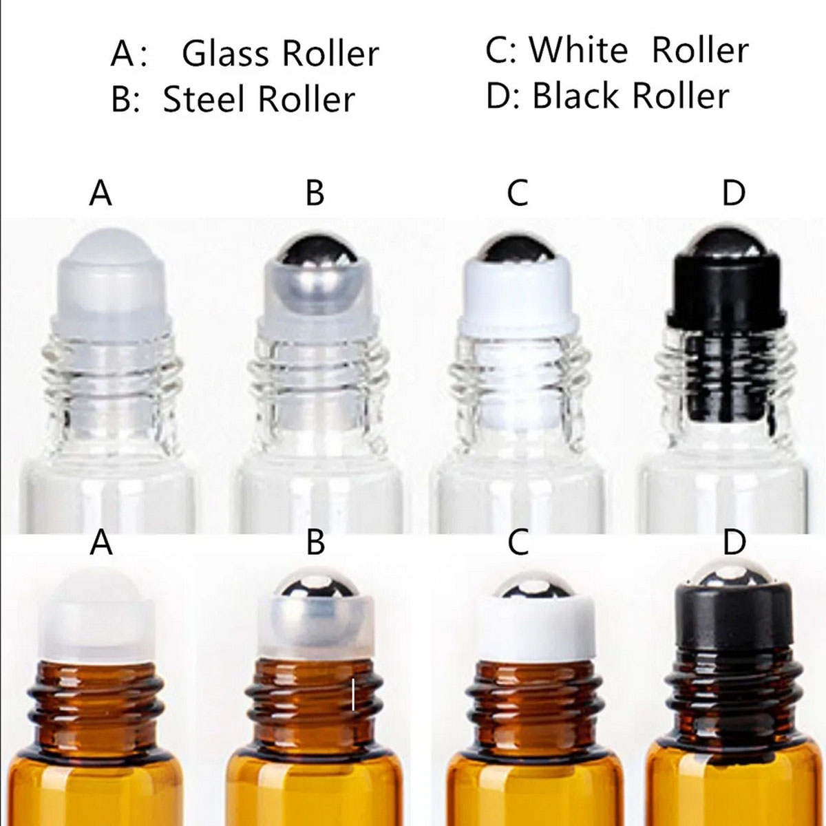 5PCS Glass Essential Oils Roll - Perfume Fragrance Ingredients recensione e prezzo